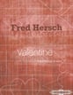 Valentine piano sheet music cover